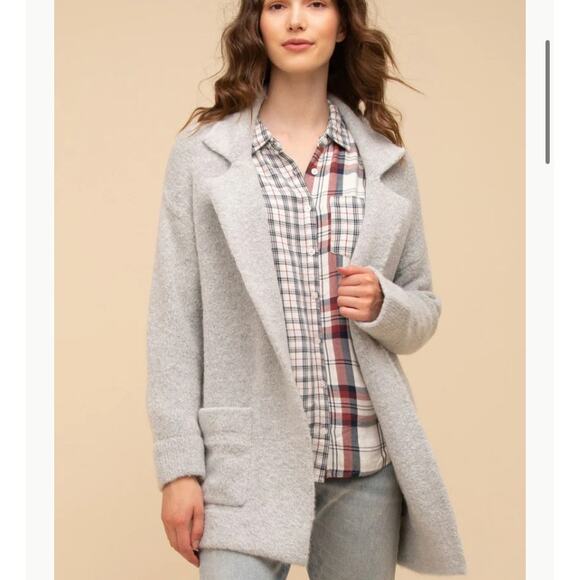 Thread & Supply Vita Jacket Cardigan Sweater - Grey Size Medium - Picture 13 of 14